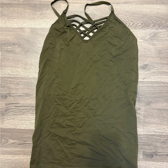 Zenni Tops - Elegant Olive Green Women's Camisole